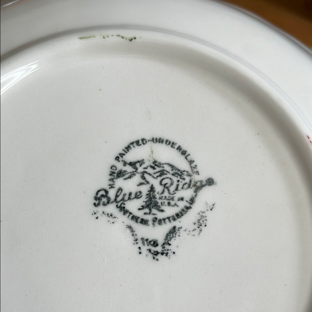 7 VINTAGE BLUE RIDGE DESSERT/SAUCE BOWLS - Picture 2 of 16